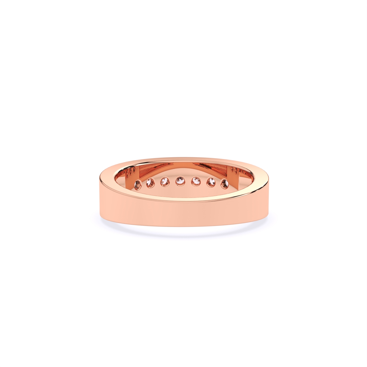 Round Channel Settings Lab Diamond Band