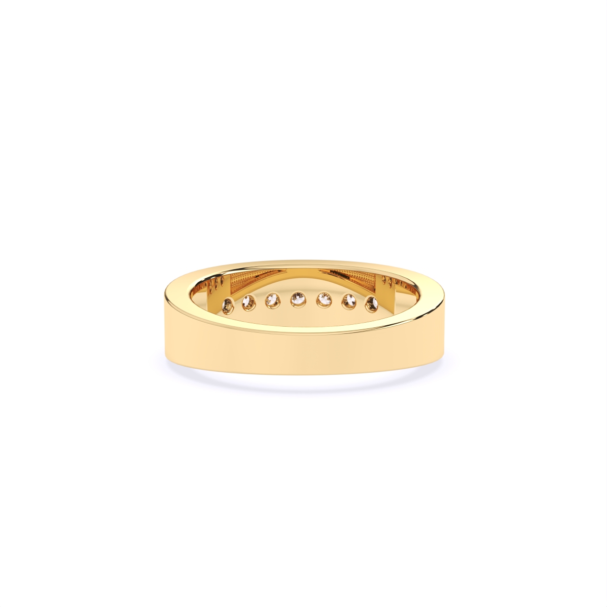 Round Channel Settings Lab Diamond Band