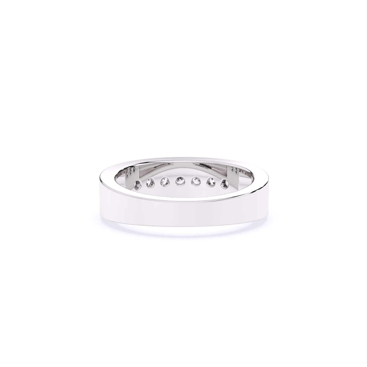 Round Channel Settings Lab Diamond Band