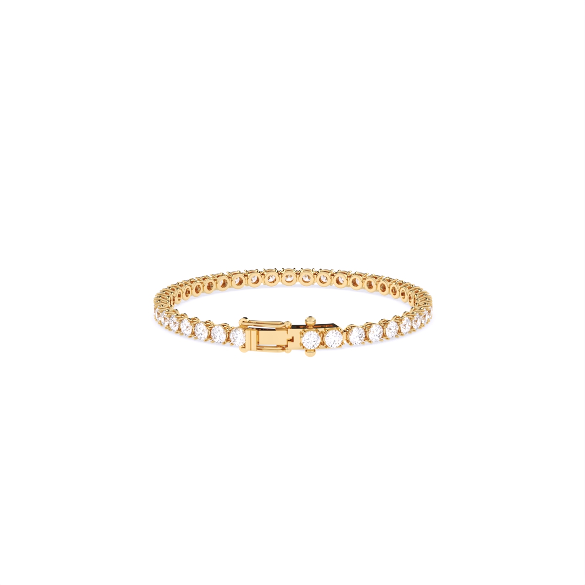 Lab Grown Diamond Solitaire Tennis Bracelet