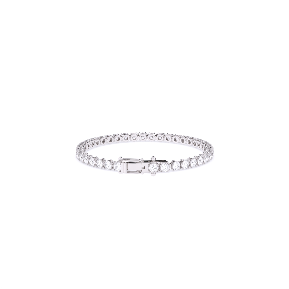 Lab Grown Diamond Solitaire Tennis Bracelet