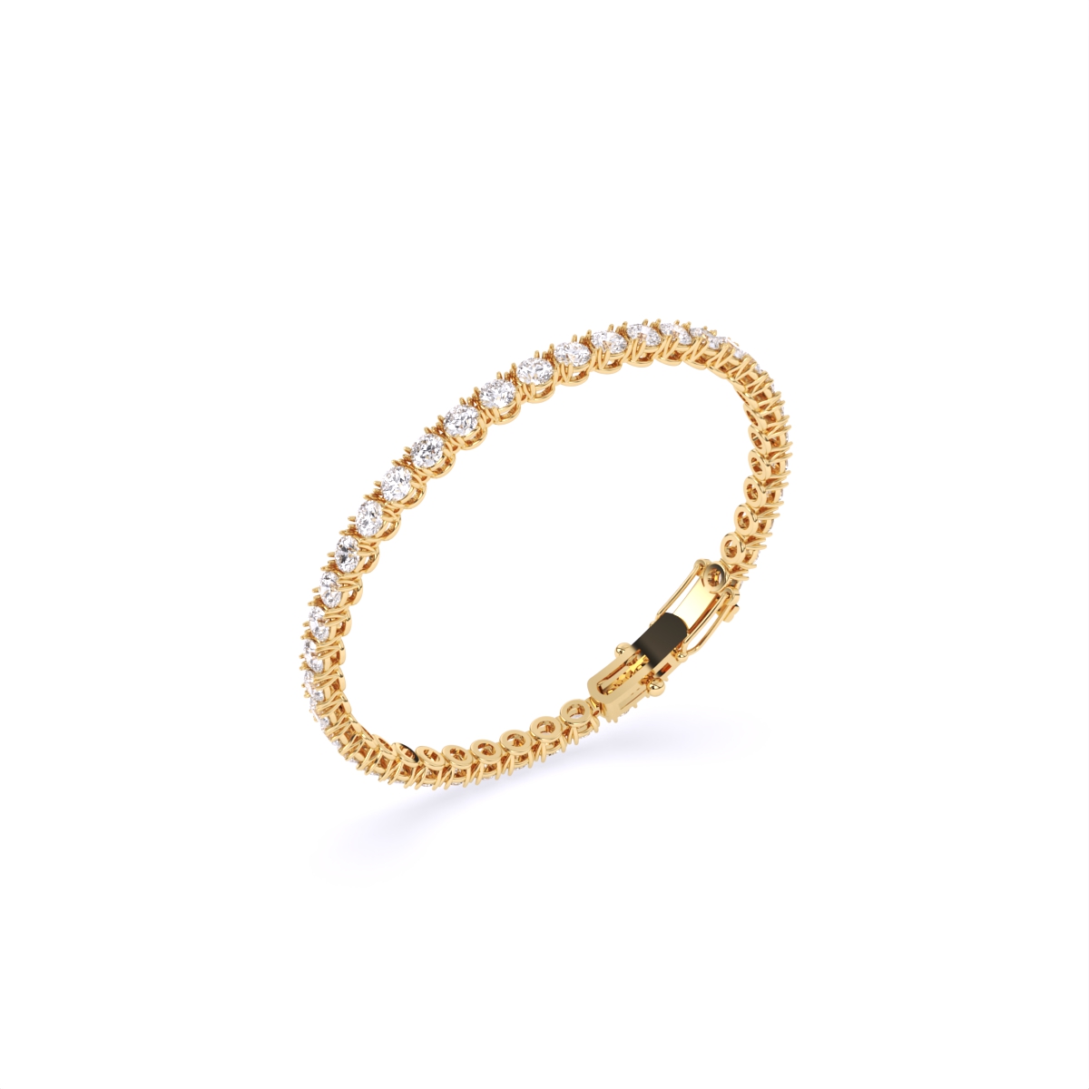 Lab Grown Diamond Solitaire Tennis Bracelet