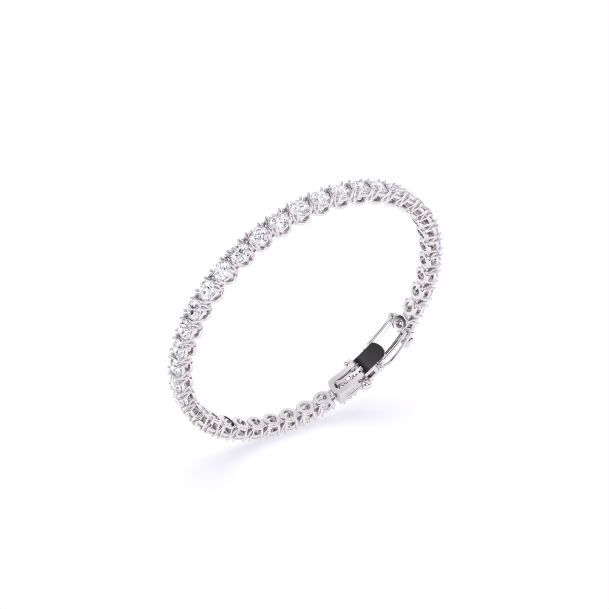 Lab Grown Diamond Solitaire Tennis Bracelet
