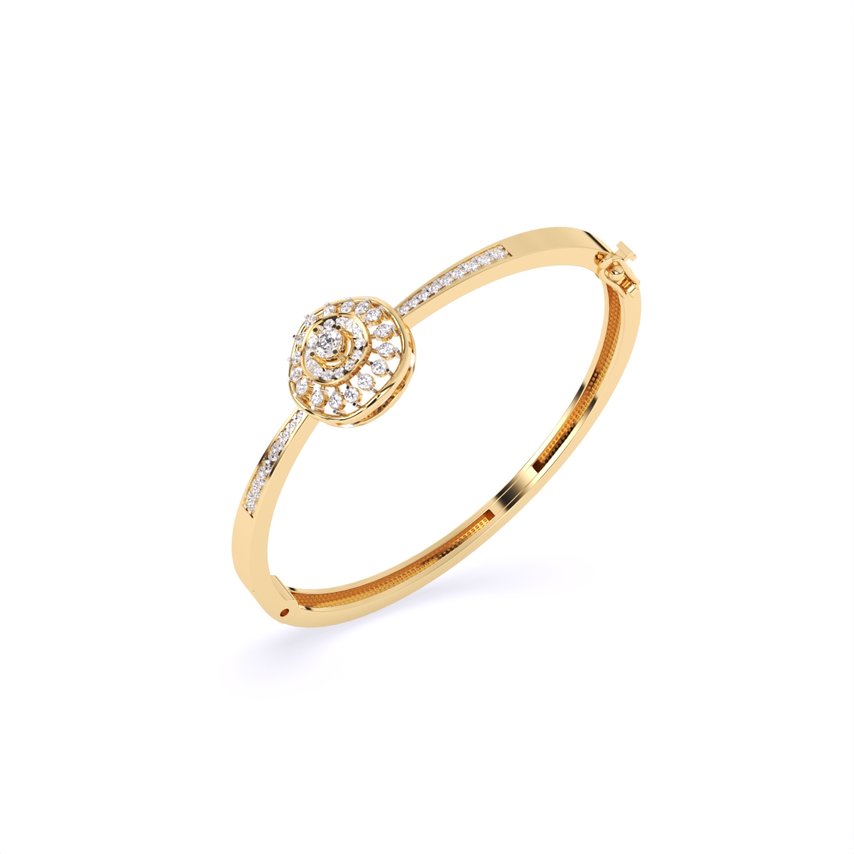 Flower style Halo Daily wear Kada Bracelet