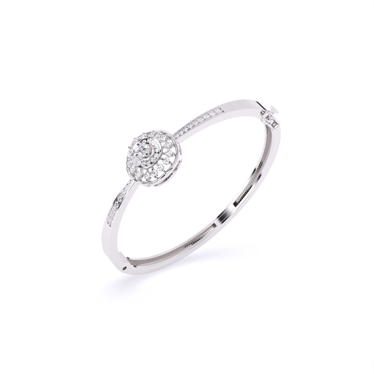 Flower style Halo Daily wear Kada Bracelet