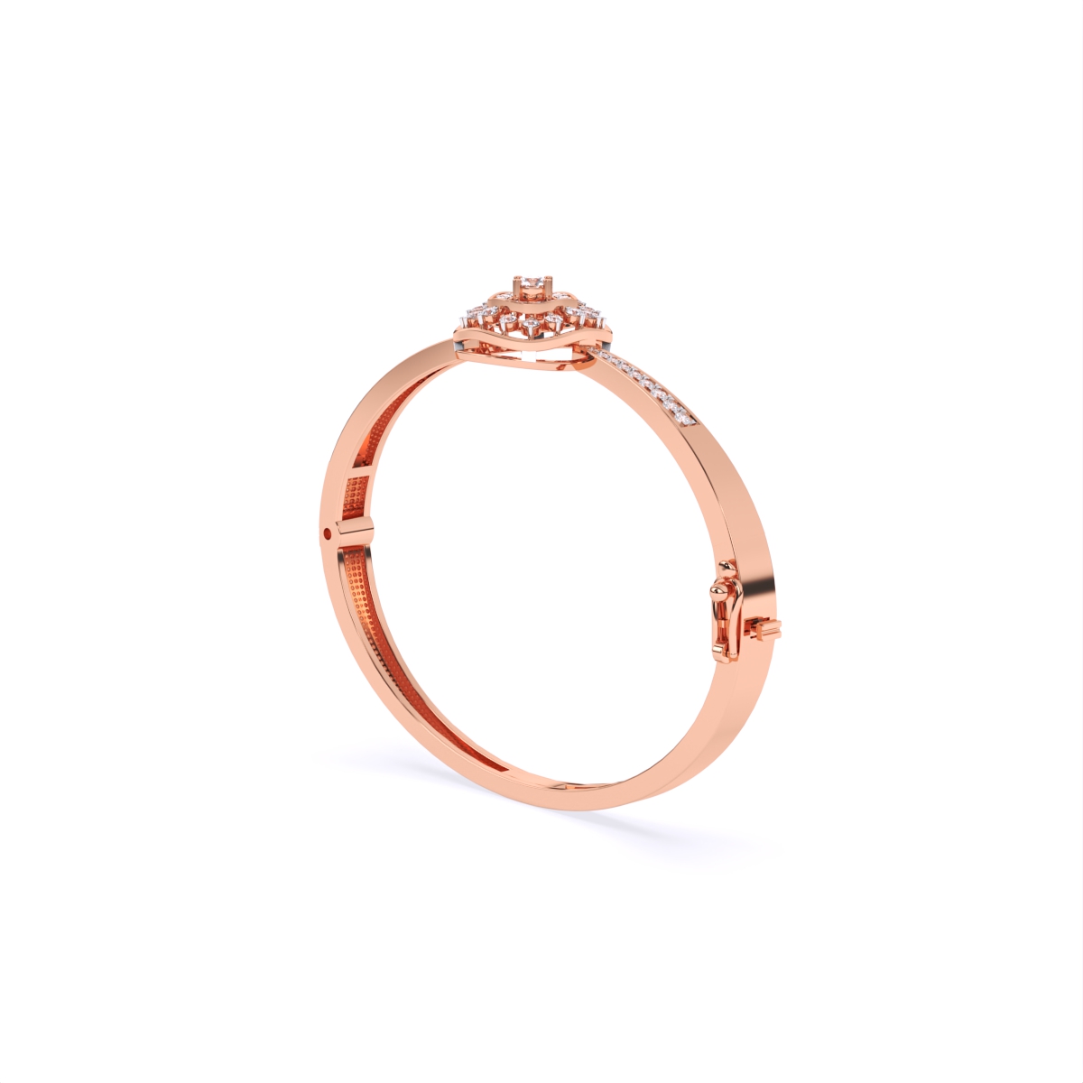 Flower style Halo Daily wear Kada Bracelet
