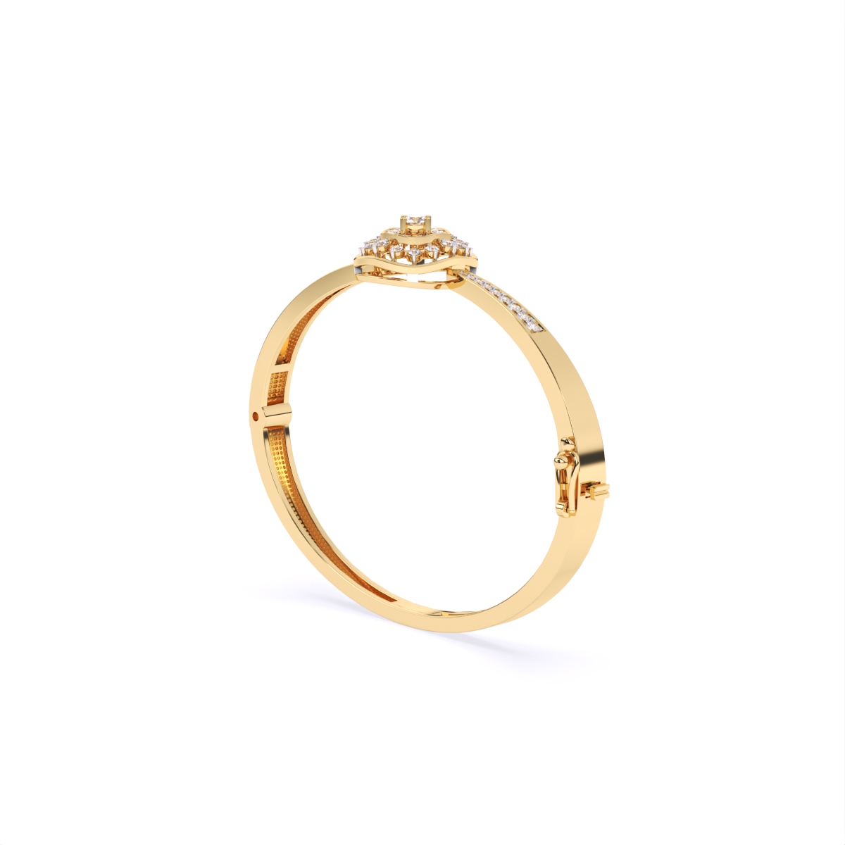 Flower style Halo Daily wear Kada Bracelet