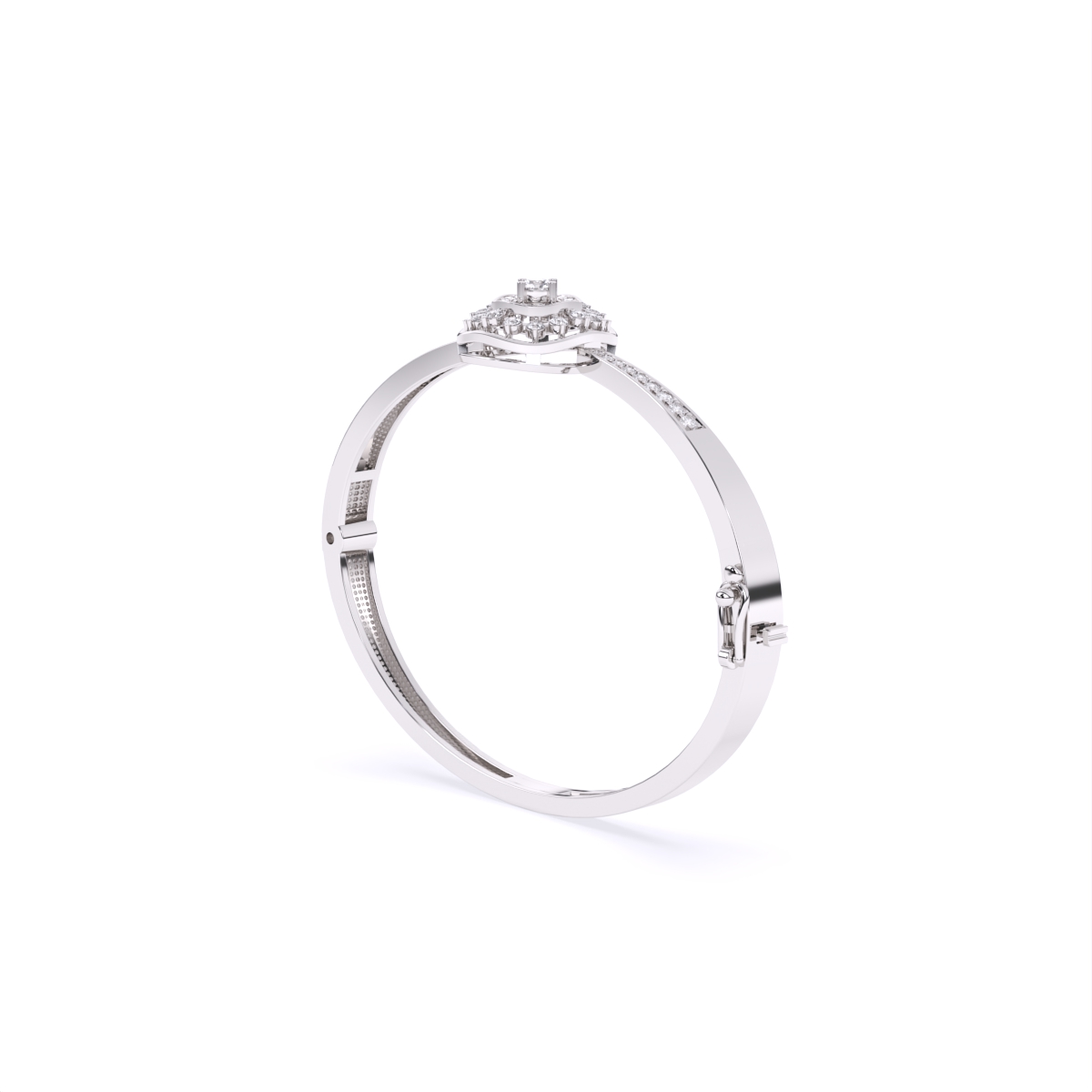Flower style Halo Daily wear Kada Bracelet