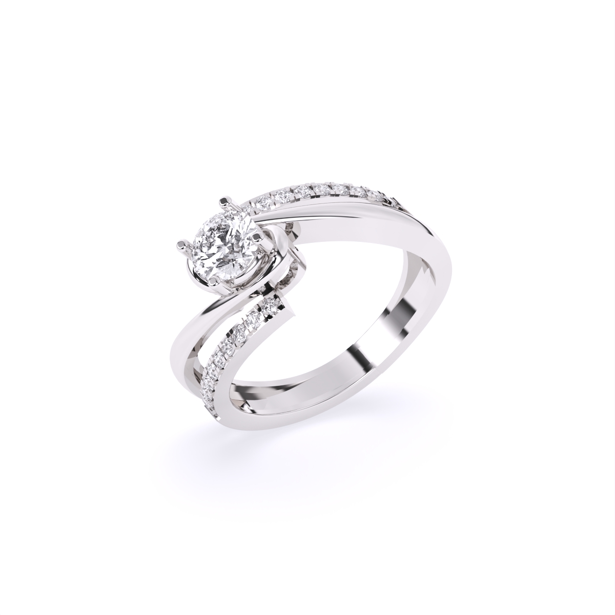 Twilight Twist Lab Grown Diamond Ring