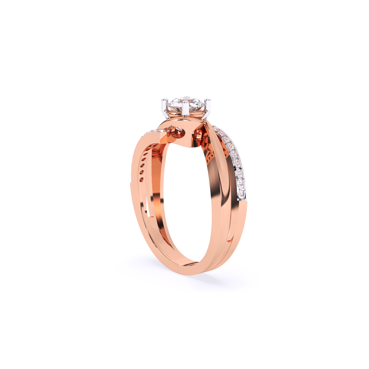 Twilight Twist Lab Grown Diamond Ring
