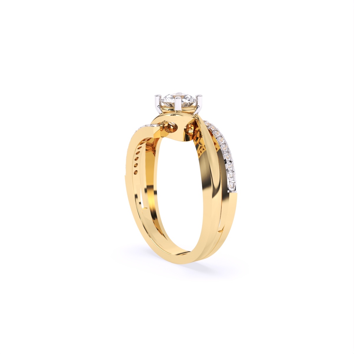 Twilight Twist Lab Grown Diamond Ring