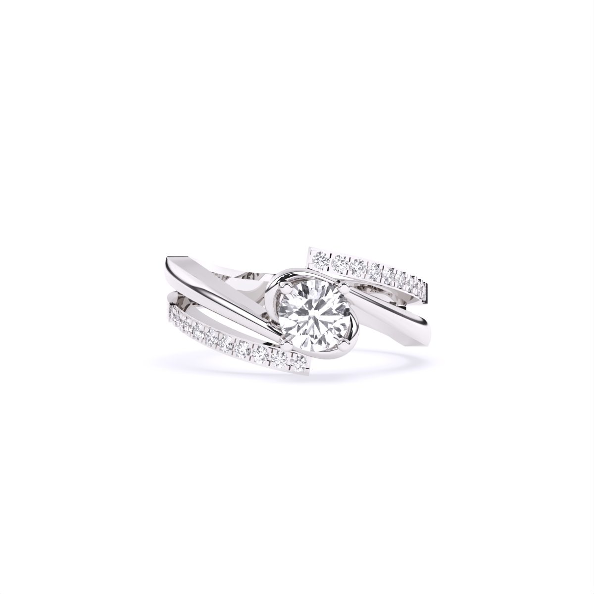 Twilight Twist Lab Grown Diamond Ring
