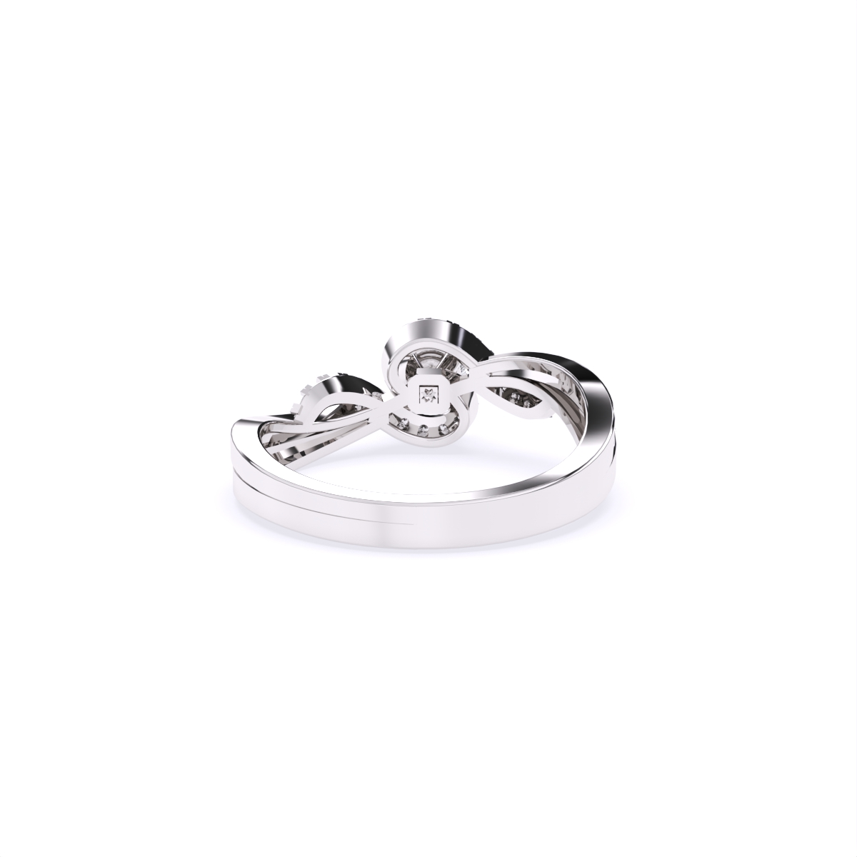 Modern Enchanted Twist Diamond Ring