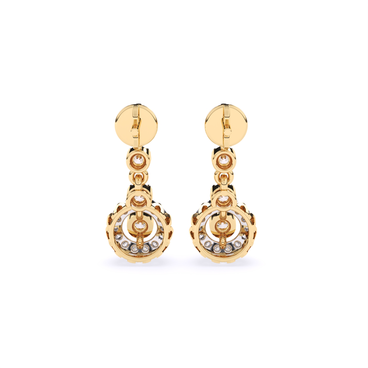 Halo Bloom Drop Earrings