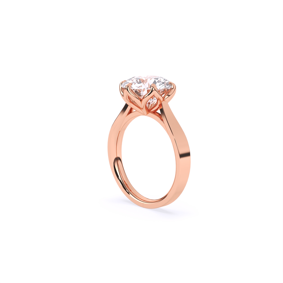 Six Prongs Solitaire Diamond Ring