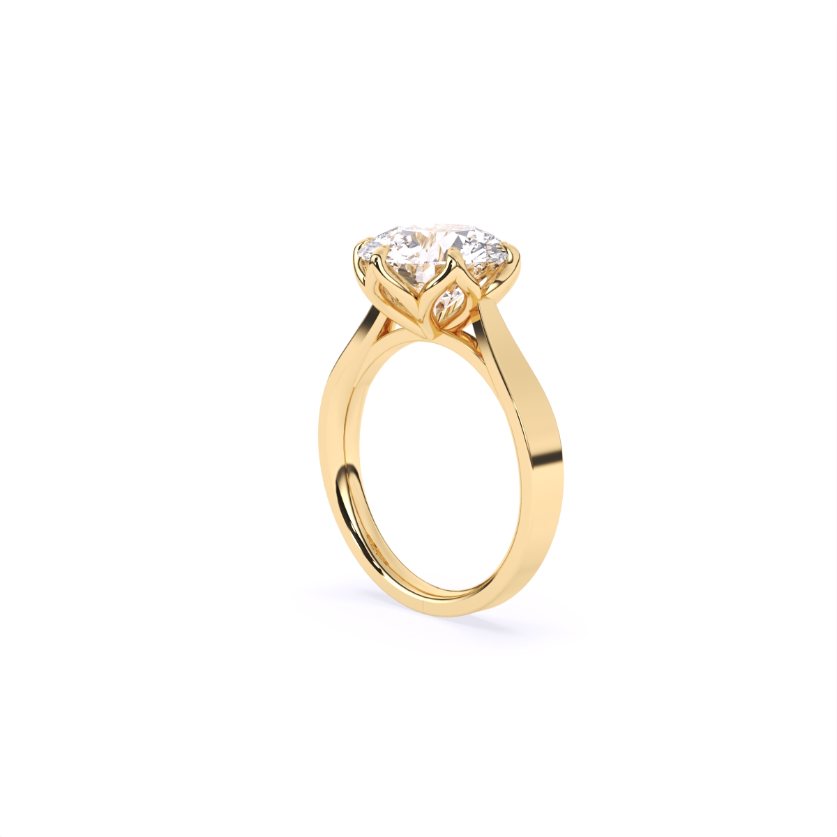 Six Prongs Solitaire Diamond Ring