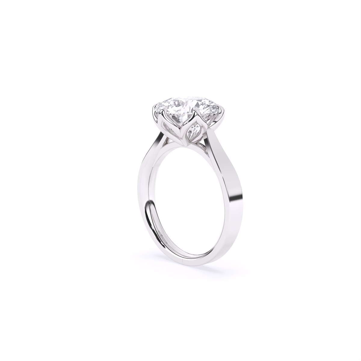 Six Prongs Solitaire Diamond Ring