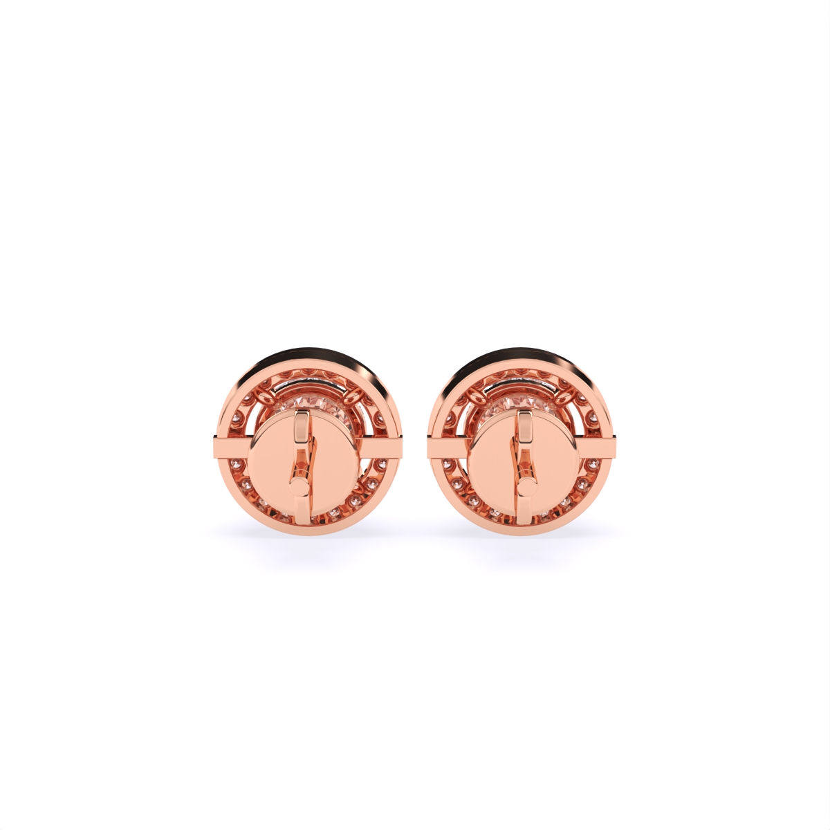 Whispering Halo Diamond Studs