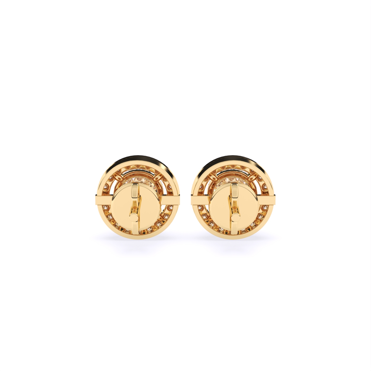 Whispering Halo Diamond Studs