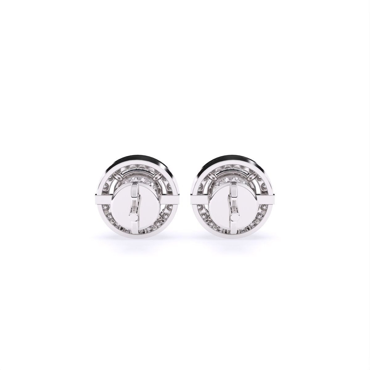 Whispering Halo Diamond Studs
