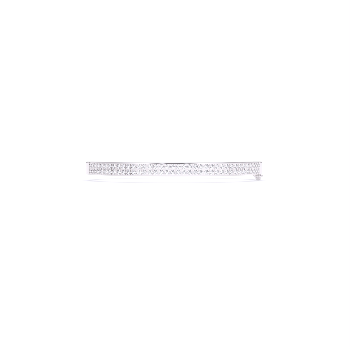 Eternity Two-Row Diamond Bangle