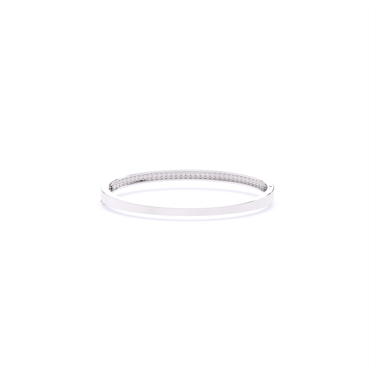 Eternity Two-Row Diamond Bangle