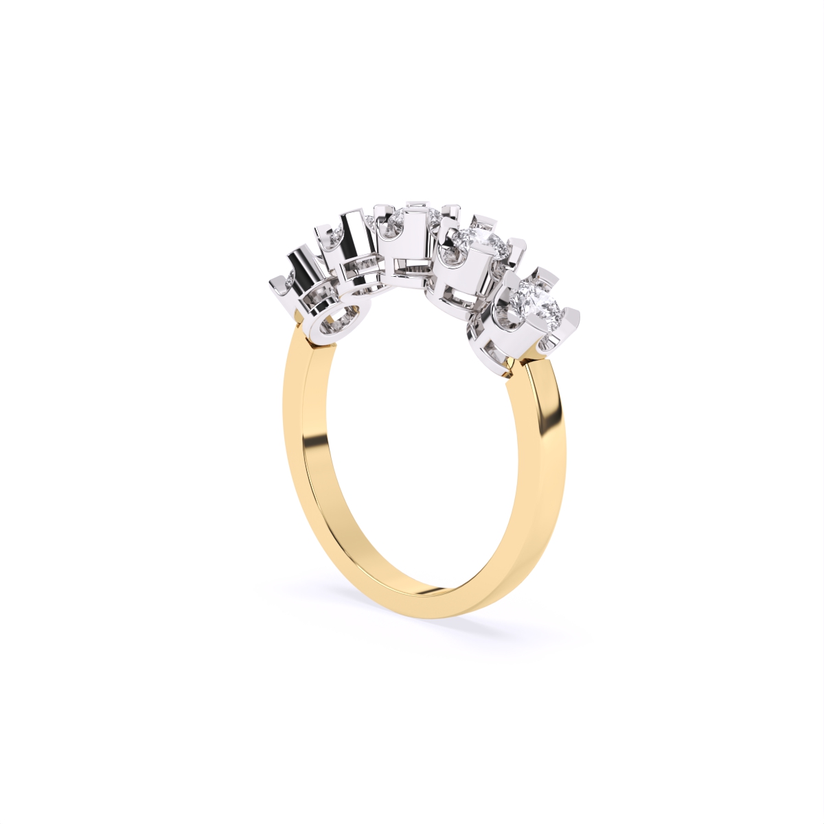 Delicate Five-Stone Diamond Band
