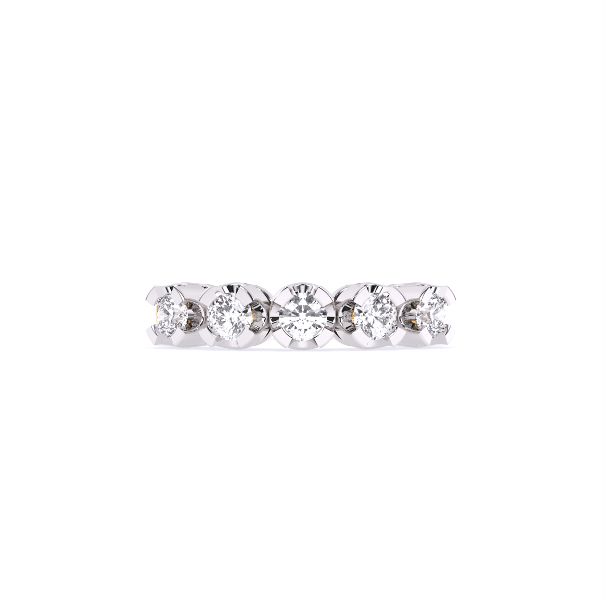 Delicate Five-Stone Diamond Band