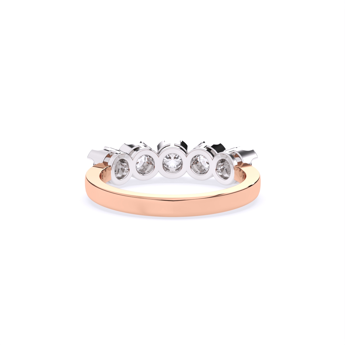 Delicate Five-Stone Diamond Band