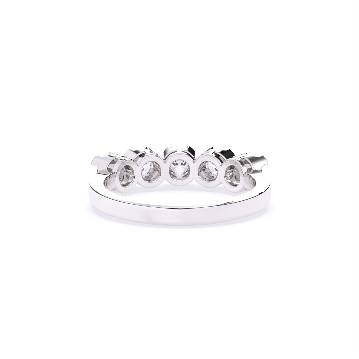 Delicate Five-Stone Diamond Band