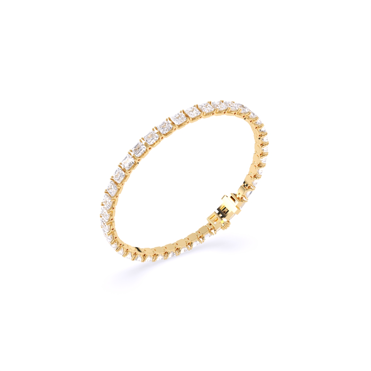Classic Asscher Cut Bracelet