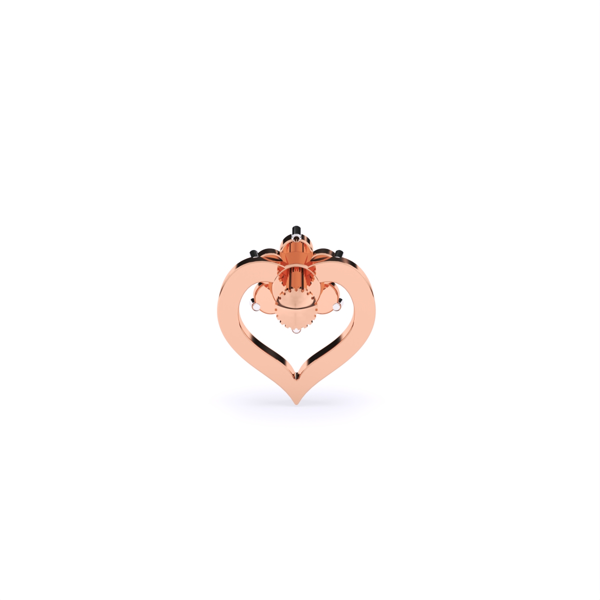 Blossom Heart Stud Nosepin