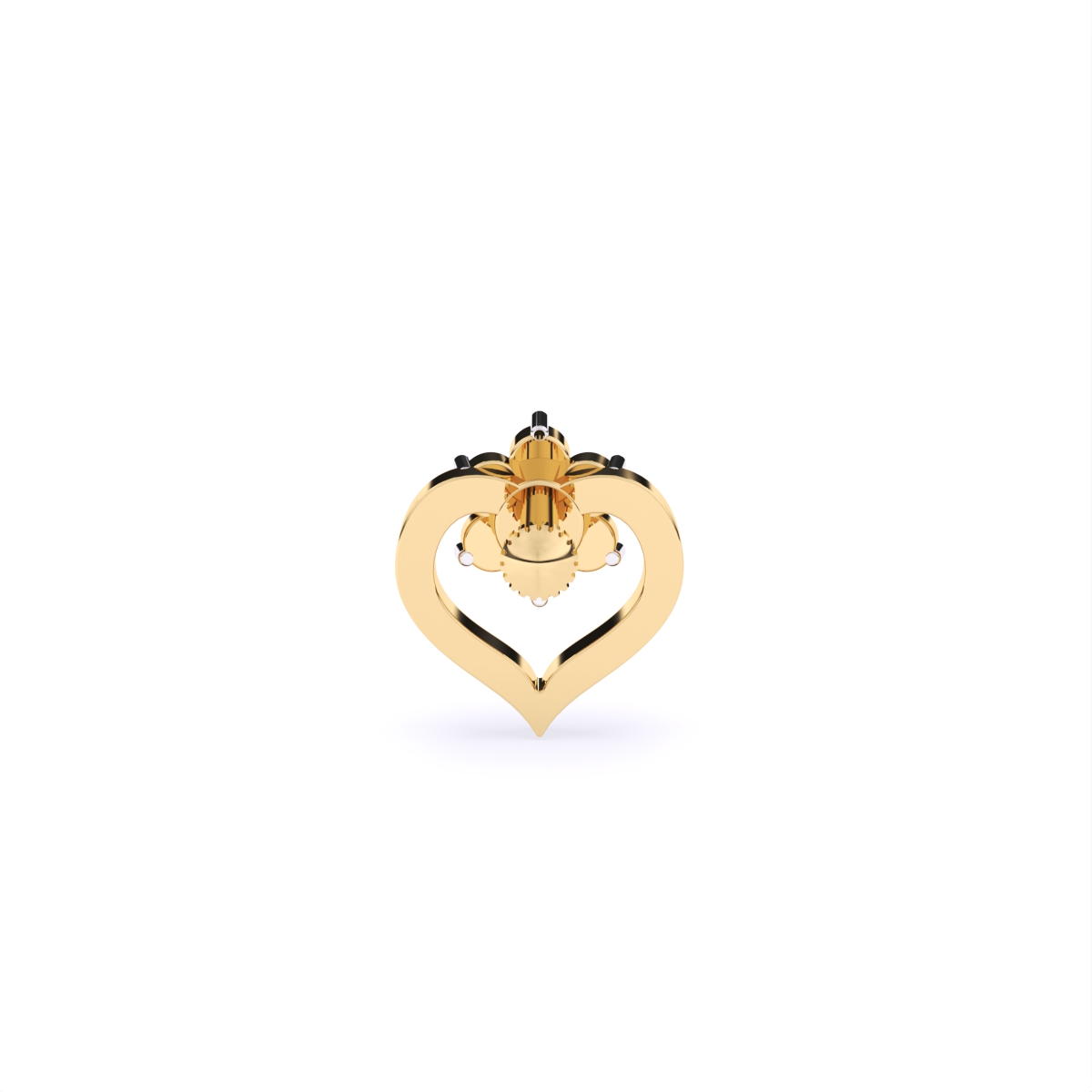 Blossom Heart Stud Nosepin