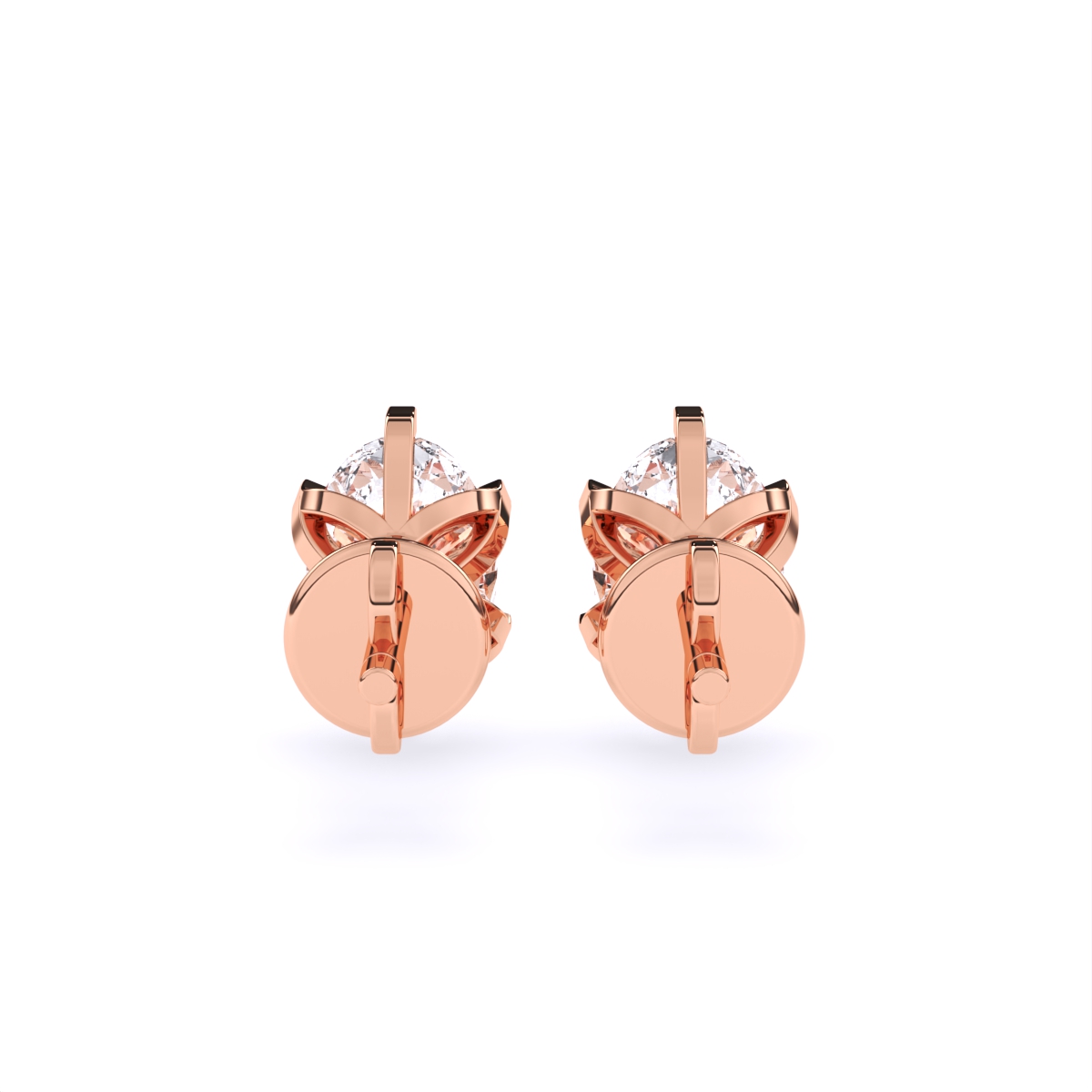 Celeste Oval Diamond Studs
