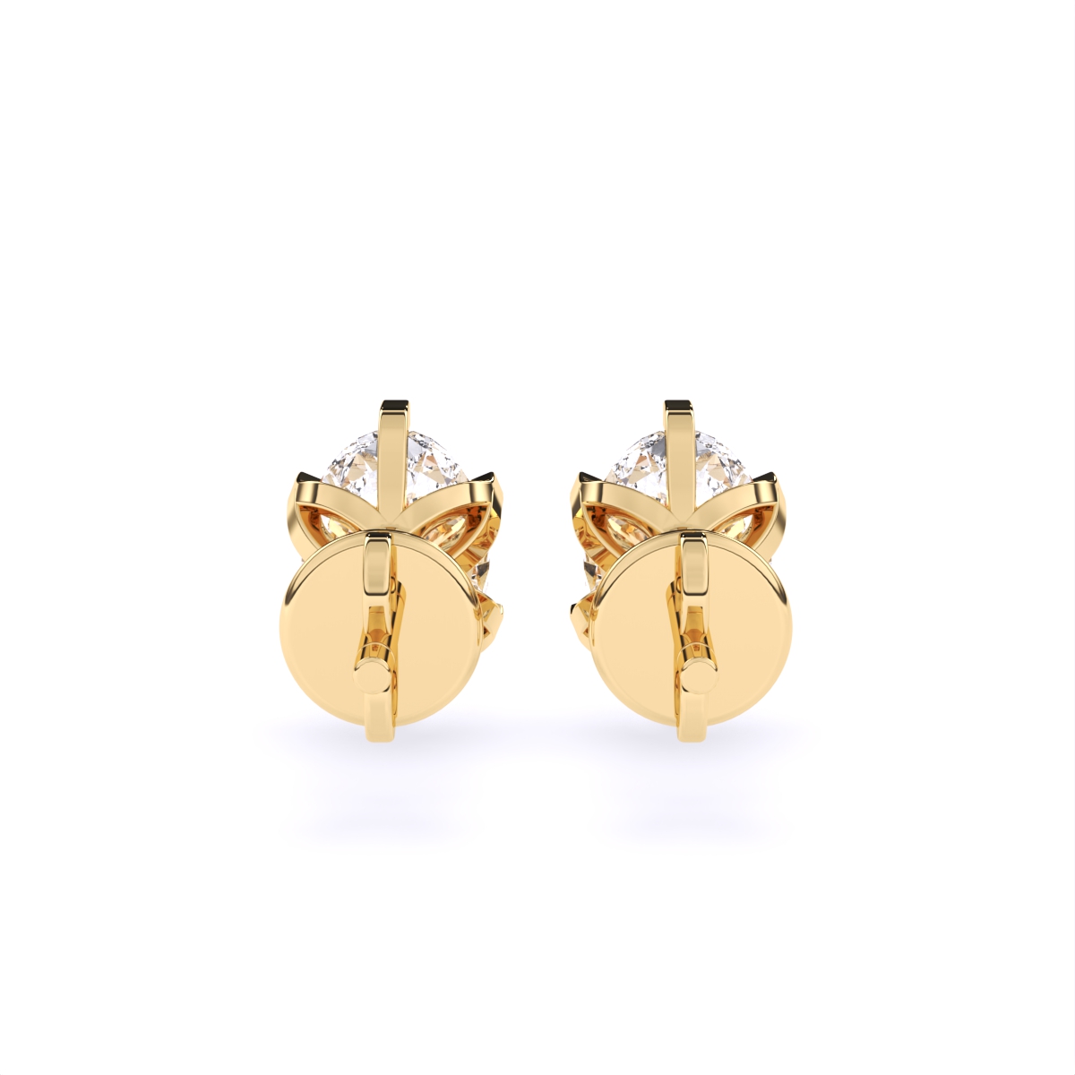 Celeste Oval Diamond Studs