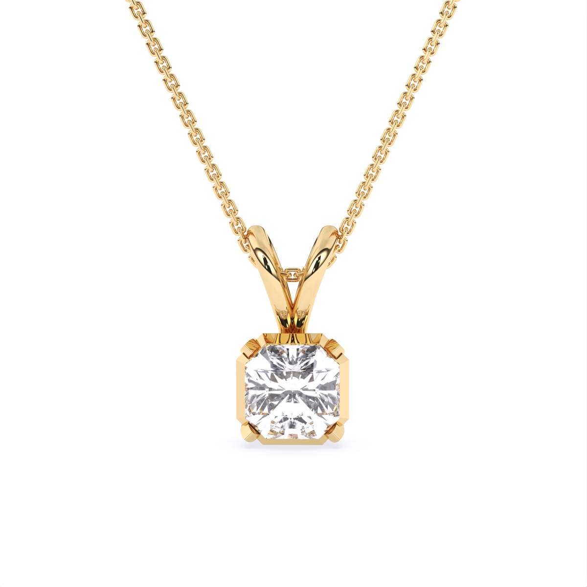 Aurora Radiant Diamond Pendant