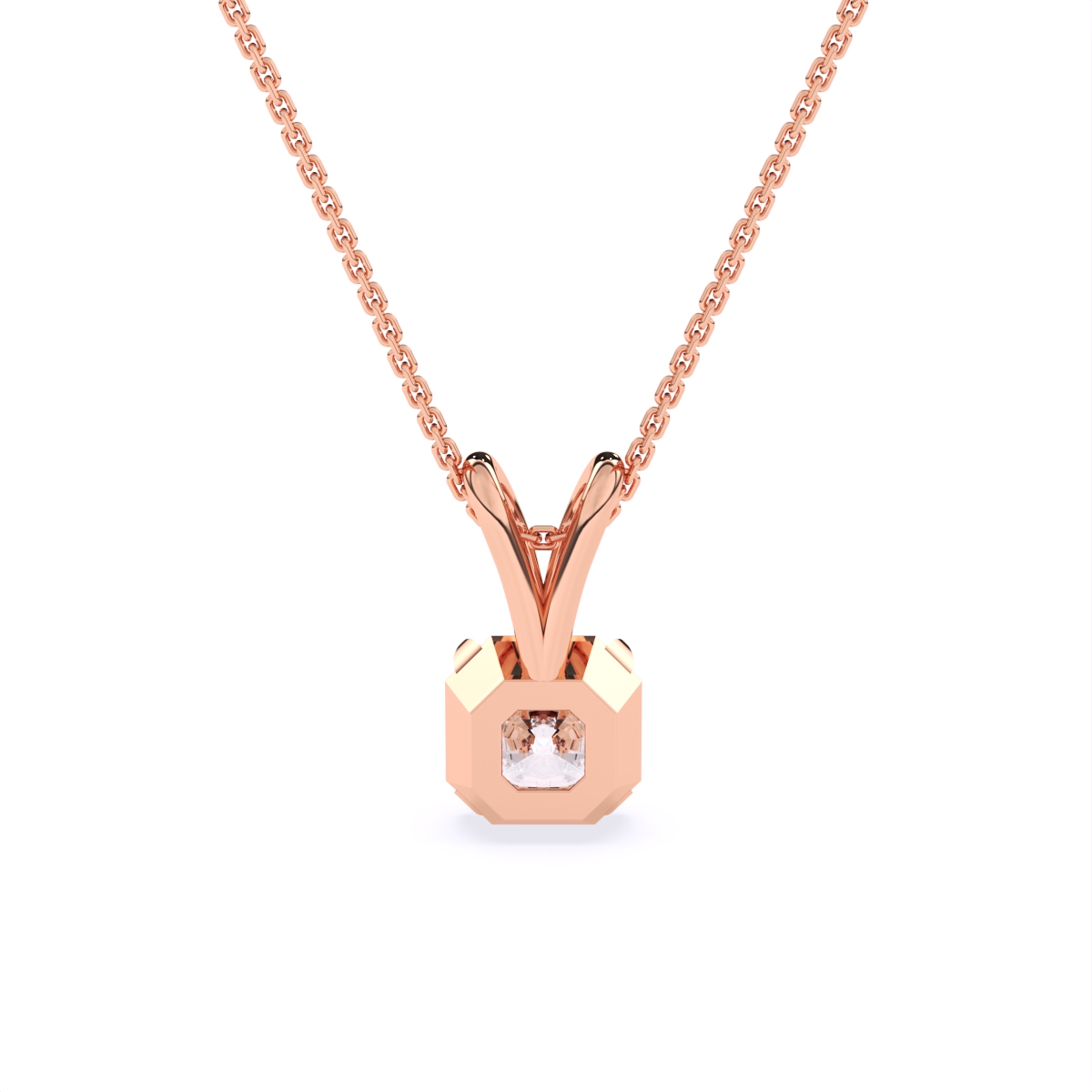 Aurora Radiant Diamond Pendant
