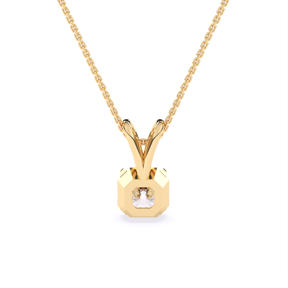 Aurora Radiant Diamond Pendant