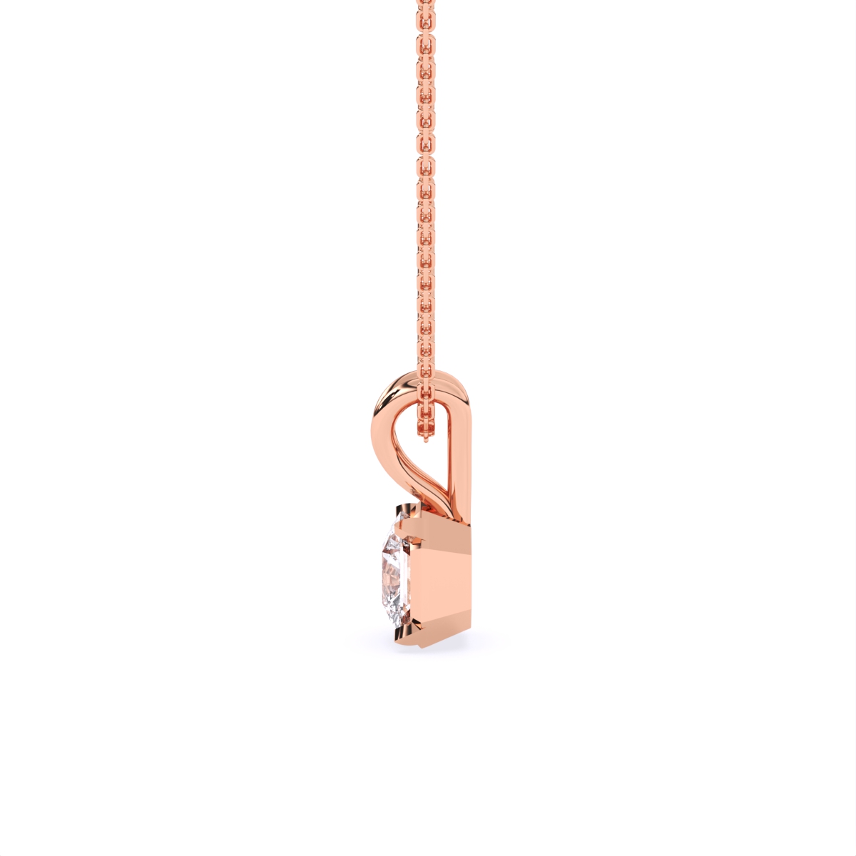 Aurora Radiant Diamond Pendant