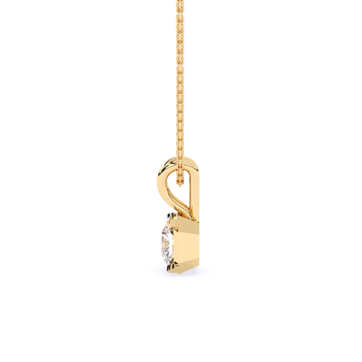 Aurora Radiant Diamond Pendant