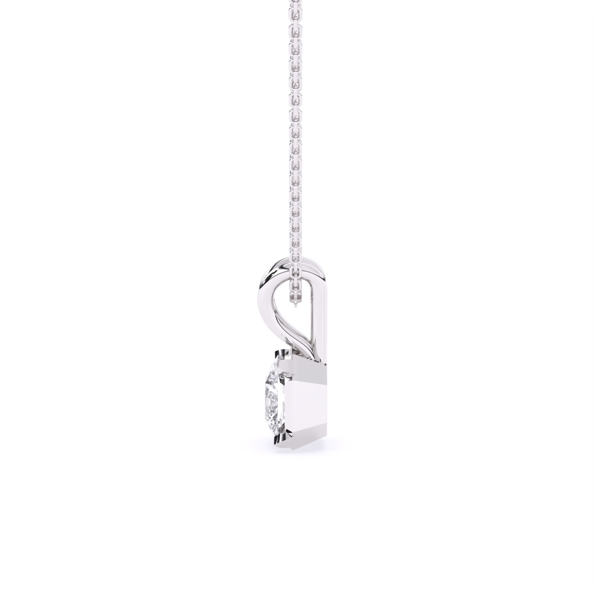 Aurora Radiant Diamond Pendant