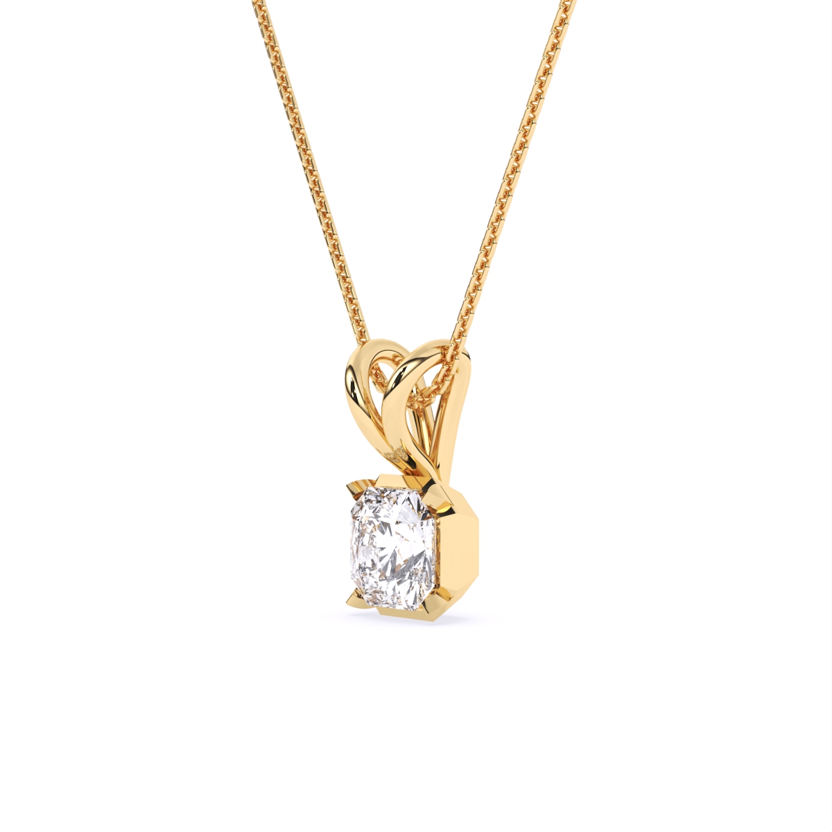 Aurora Radiant Diamond Pendant