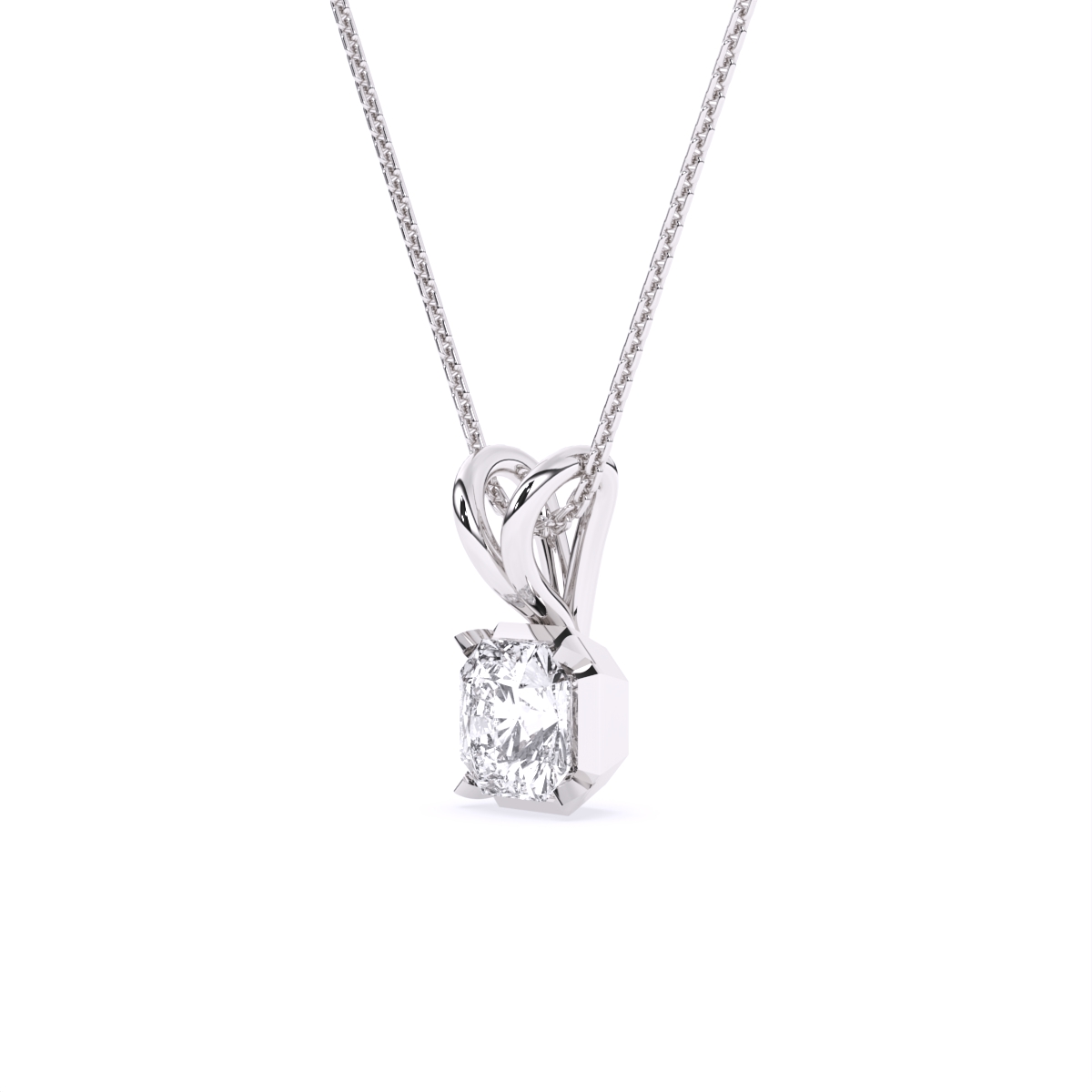 Aurora Radiant Diamond Pendant