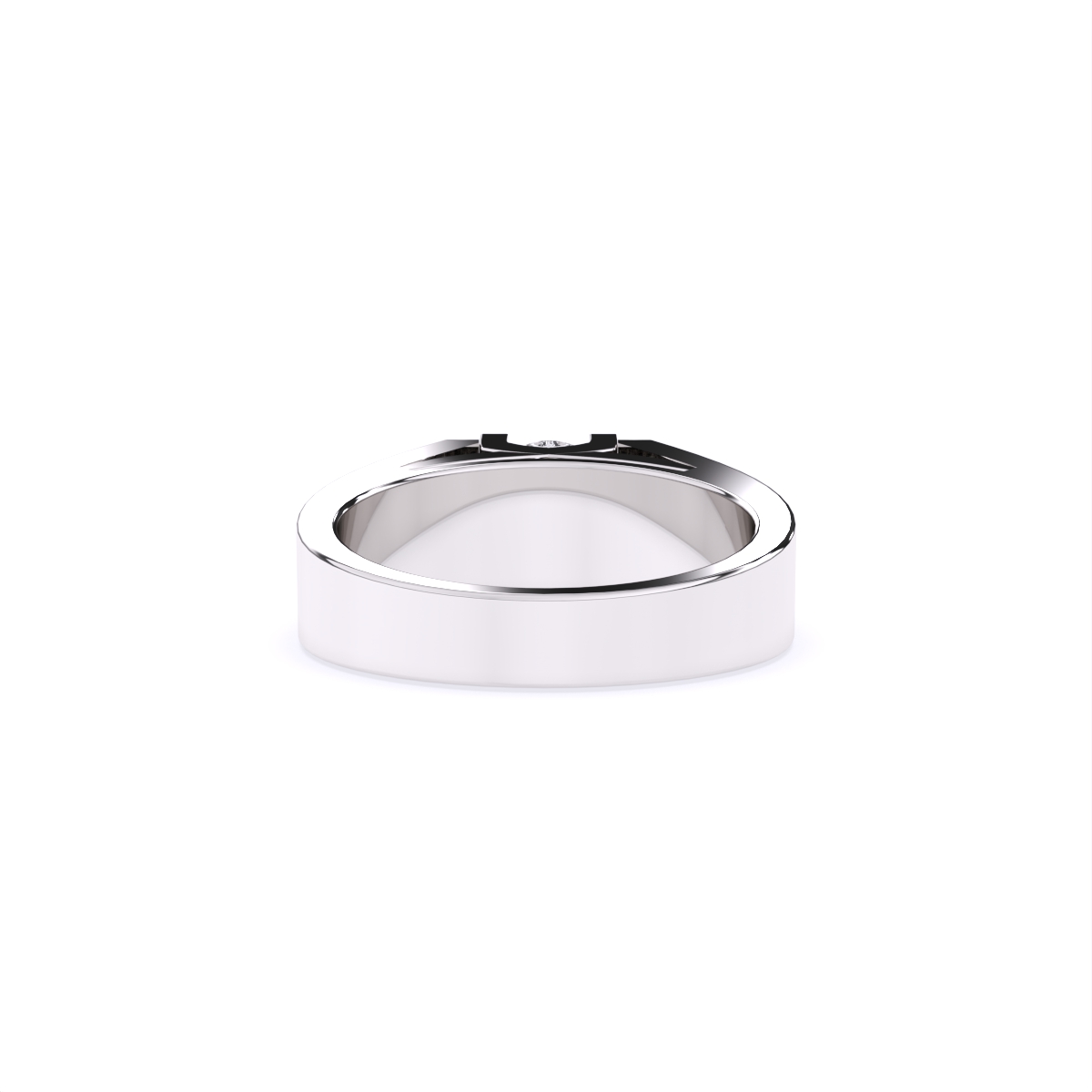 Two-Tone Solitaire Diamond Ring