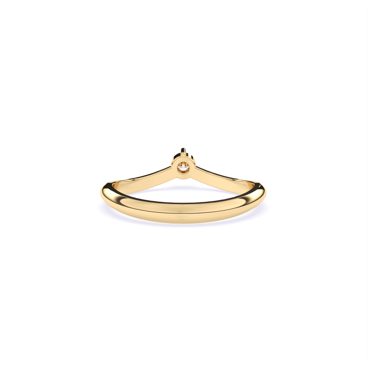 Minimalist Round Solitaire Ring
