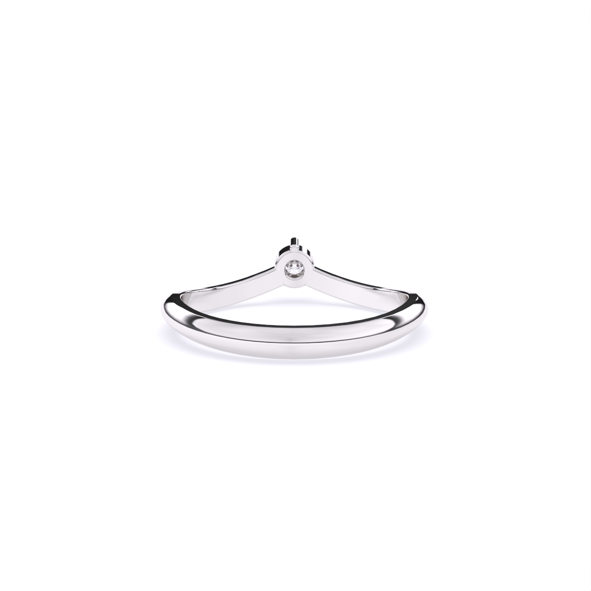 Minimalist Round Solitaire Ring