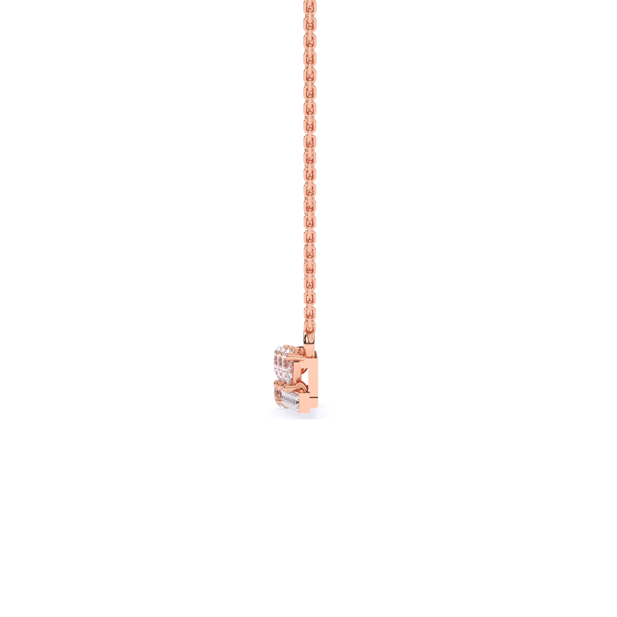 Pear-Cut Drop Diamond Necklace