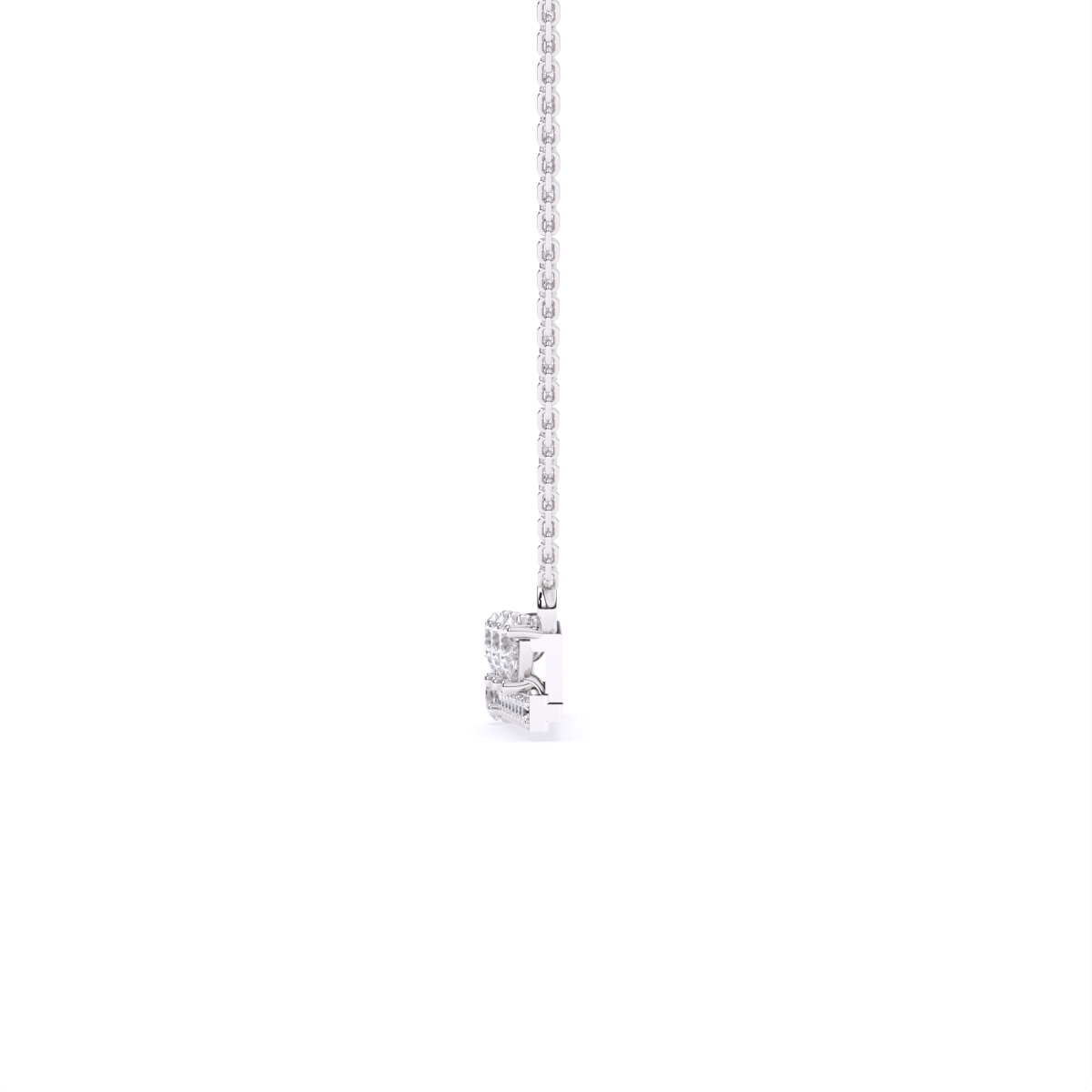 Pear-Cut Drop Diamond Necklace