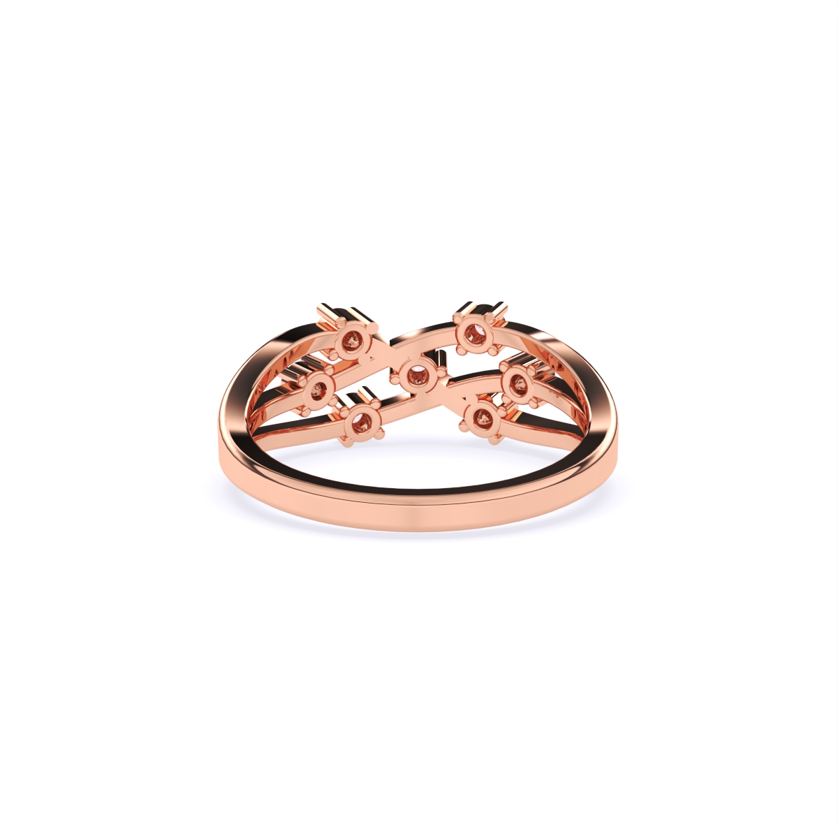 Chic Diamond Crisscross Ring