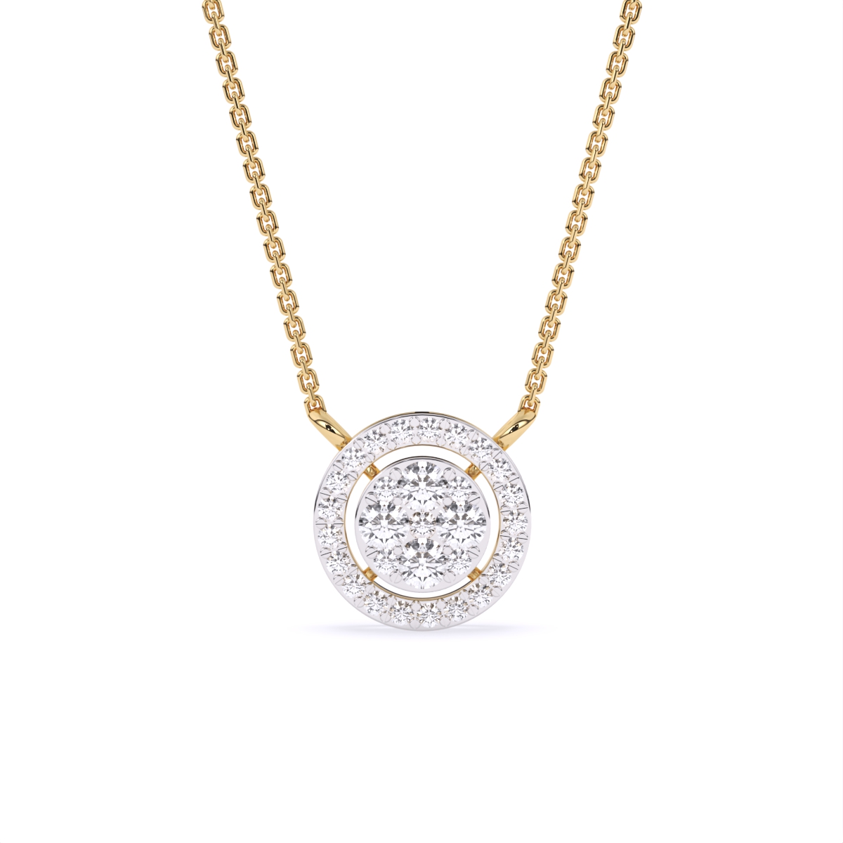 Stunning Circular Diamond Necklace